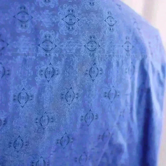 Robert Graham Button-Down Shirt Mens XL Abstract Geometric Pattern Flip Cuffs - Picture 12 of 16